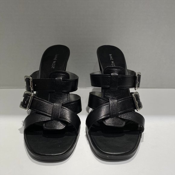 NINE WEST BLACK HEELS IN SIZE 9M - Picture 2 of 4